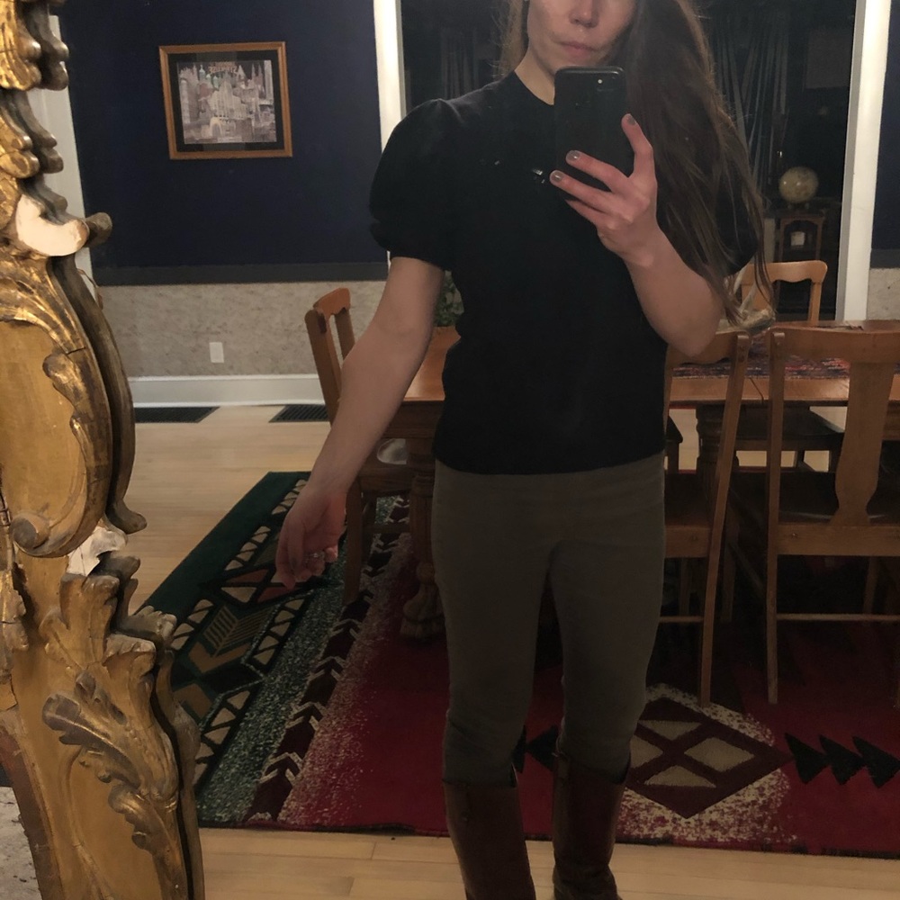 Madewell Short sleeved (puffy sleeve) sweater